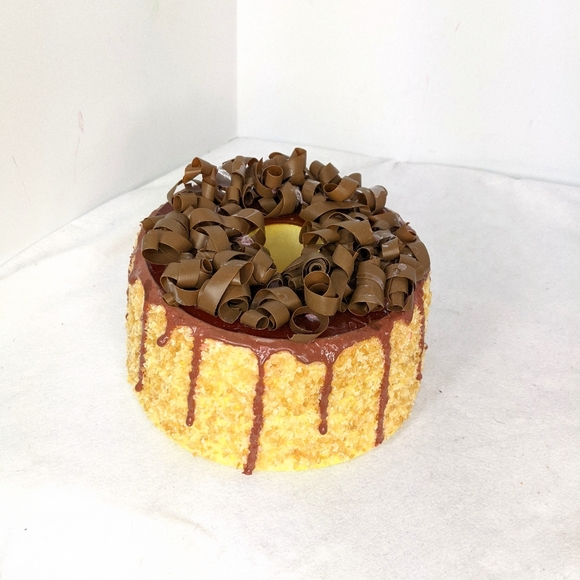 Fake Cake With Faux Chocolate Shavings and Drizzle - Picture 7 of 7